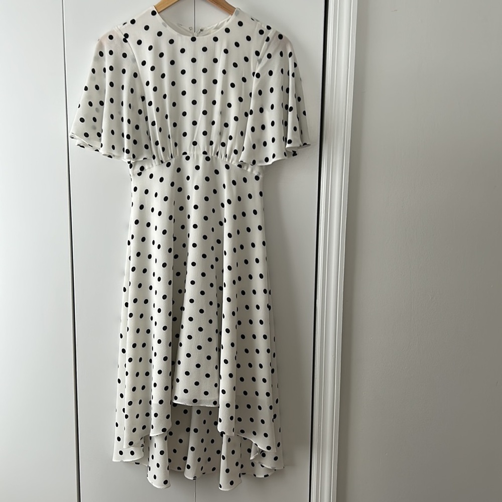 ✨Eliza J hi lo polka dot midi dress size 4 - Picture 4 of 13